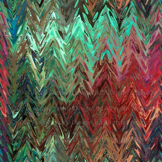Artisan Modern Zig Zag Sateen Cotton Textile Artist Made Fabric Home Decor Drapery Pillows