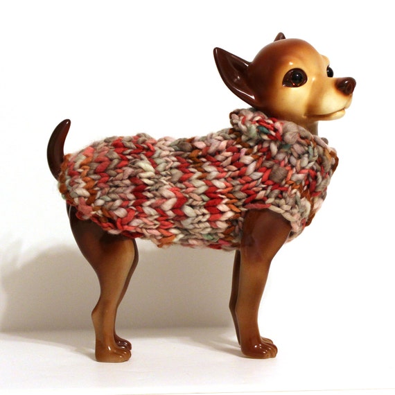 Hand Knit Wool Dog Sweater by NandoKnits on Etsy
