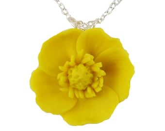 Yellow Buttercup Necklace - Buttercup Jewelry Collection