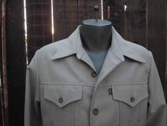 Cowboy 70s Levis Jacket Western Vintage polyester Levis Tan