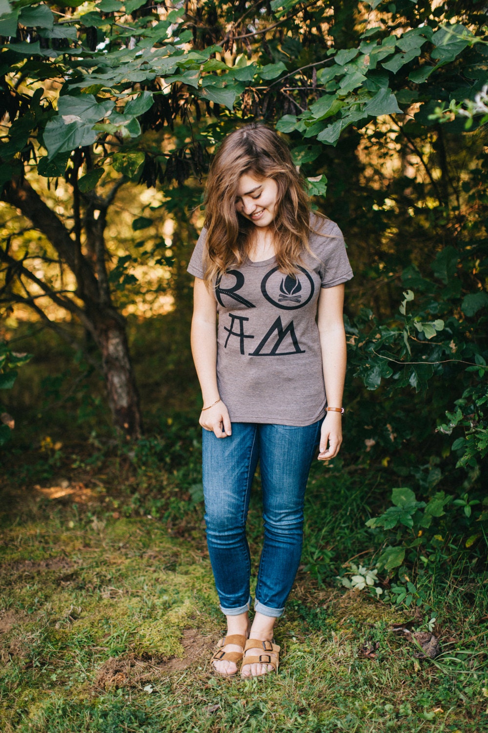 Camping shirt for women graphic tee for her by blackbirdsupply