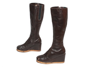 teal knee boots