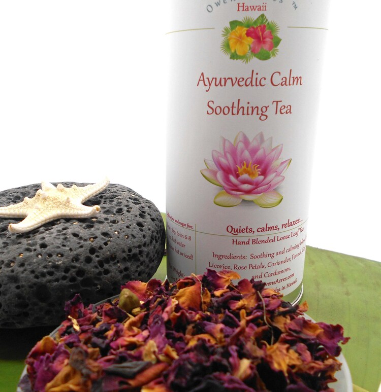 Ayurvedic Calm Herbal Tea Tea Tisane Tea in Tin by OwensAcres