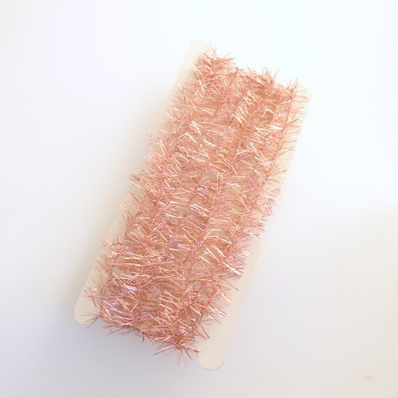 vintage lametta metal pink tinsel garland christmas tree vintage lametta metal pink tinsel garland christmas tree