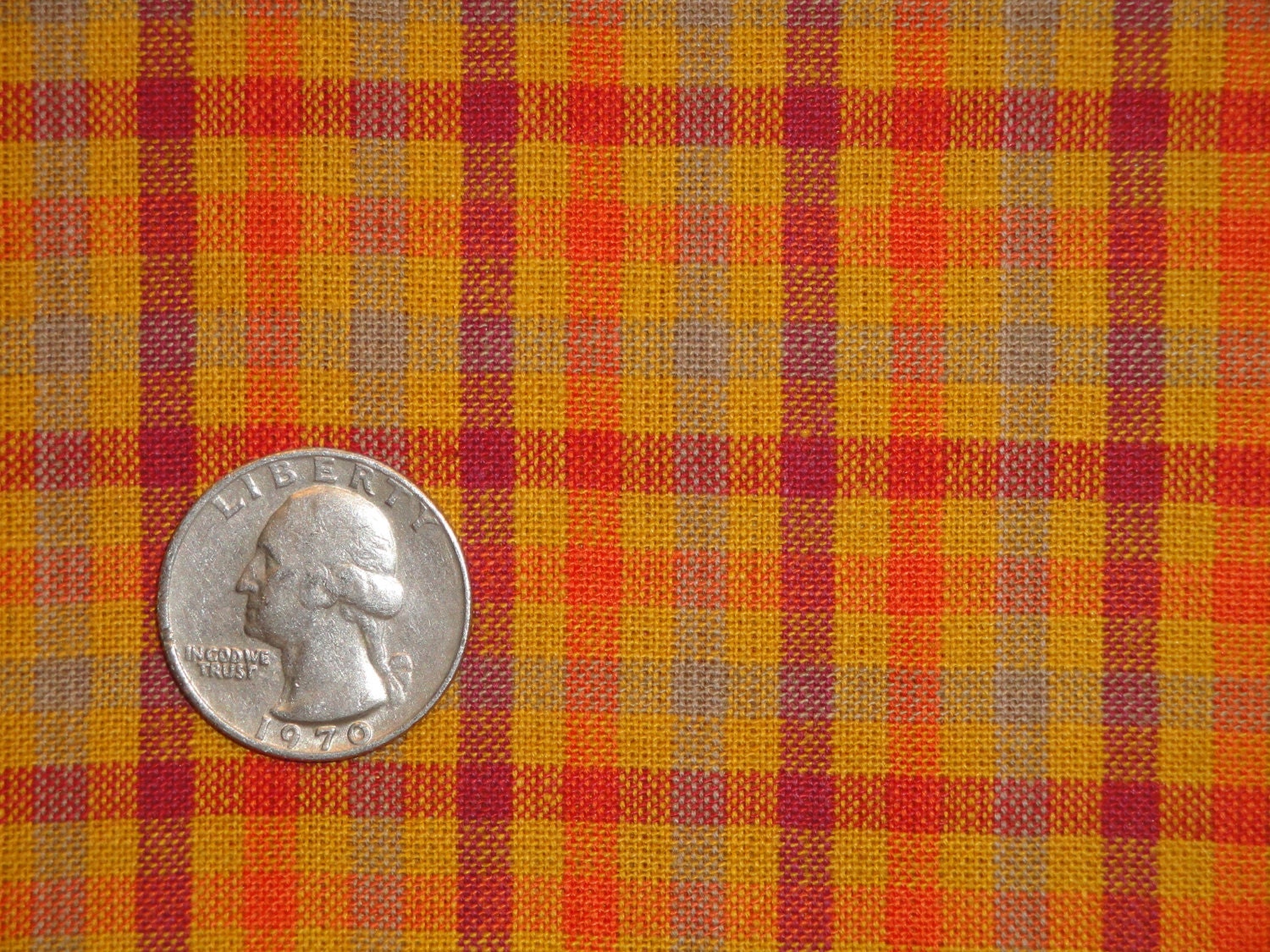 Home Decor Material cotton homespun material orange check material cotton material Home Decor Material cotton homespun material orange check material cotton material