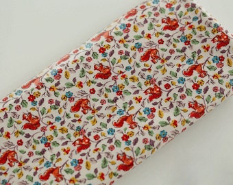 4095 - Cath Kidston Squirrels (Offwhite) Oilcloth Waterproof Fabric - 28 Inch (Width) x 17 Inch (Length)