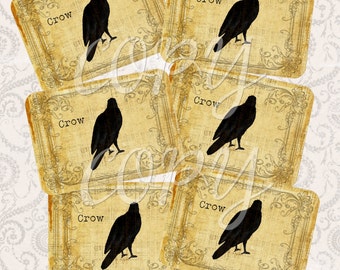 Raven stencils | Etsy