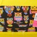 Retro Owls Diaper and Wipe Case Holder Clutch