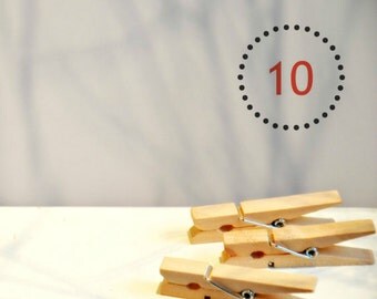 Natural Wood 2.0in Pegs {10} Natural Pegs | Medium Wood Pegs | Baby Shower | SALE