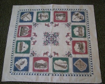 Vintage Swedish Tablecloth ~ Sweden ~