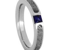 Mens sapphire and diamond wedding ring