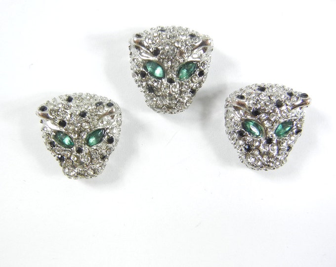 Set of 3 Small Leopard Charms