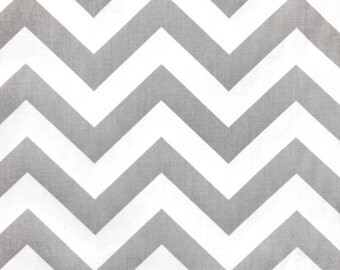 Zig Zag Chevron fabric | Storm Grey Gray | Premier Prints