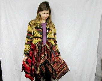 bohemian duster coat medium large by emmevielle bohemian duster coat medium large by emmevielle