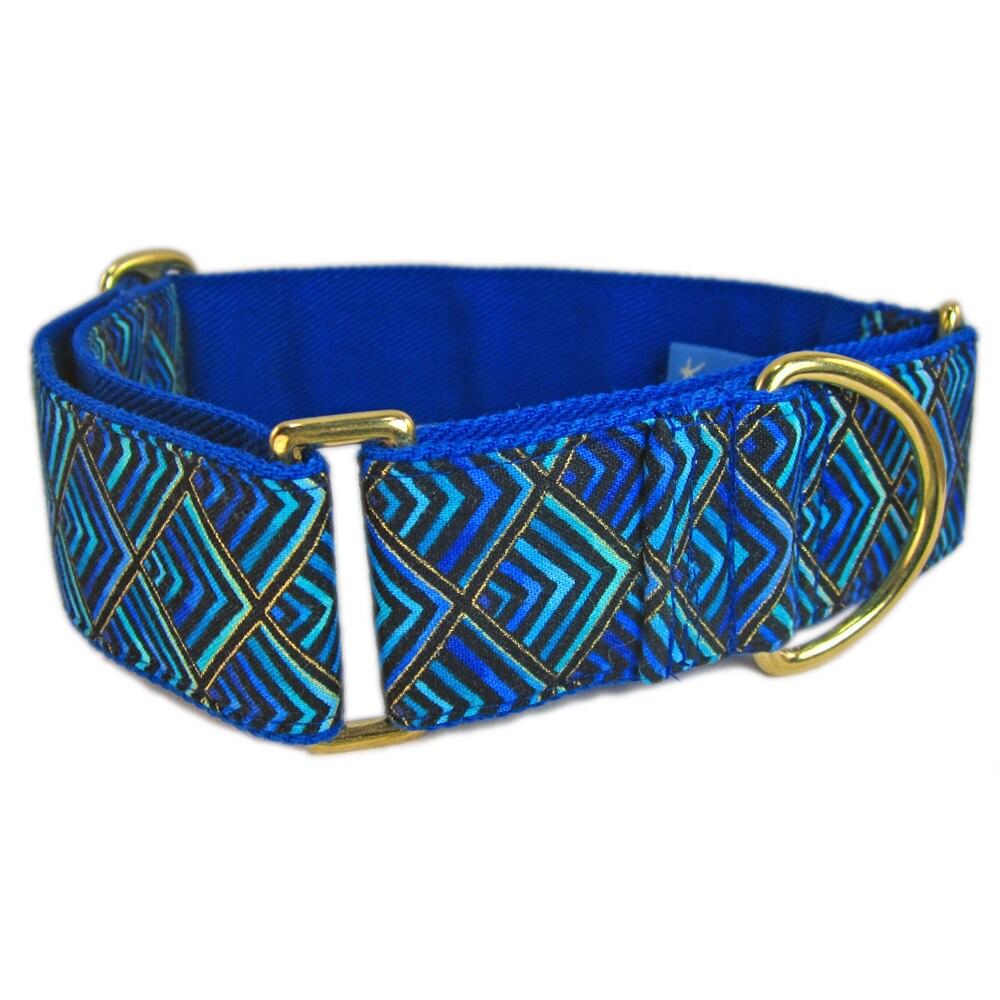 Dog Martingale Collar Fancy Dog Collar Blue Dog Collar