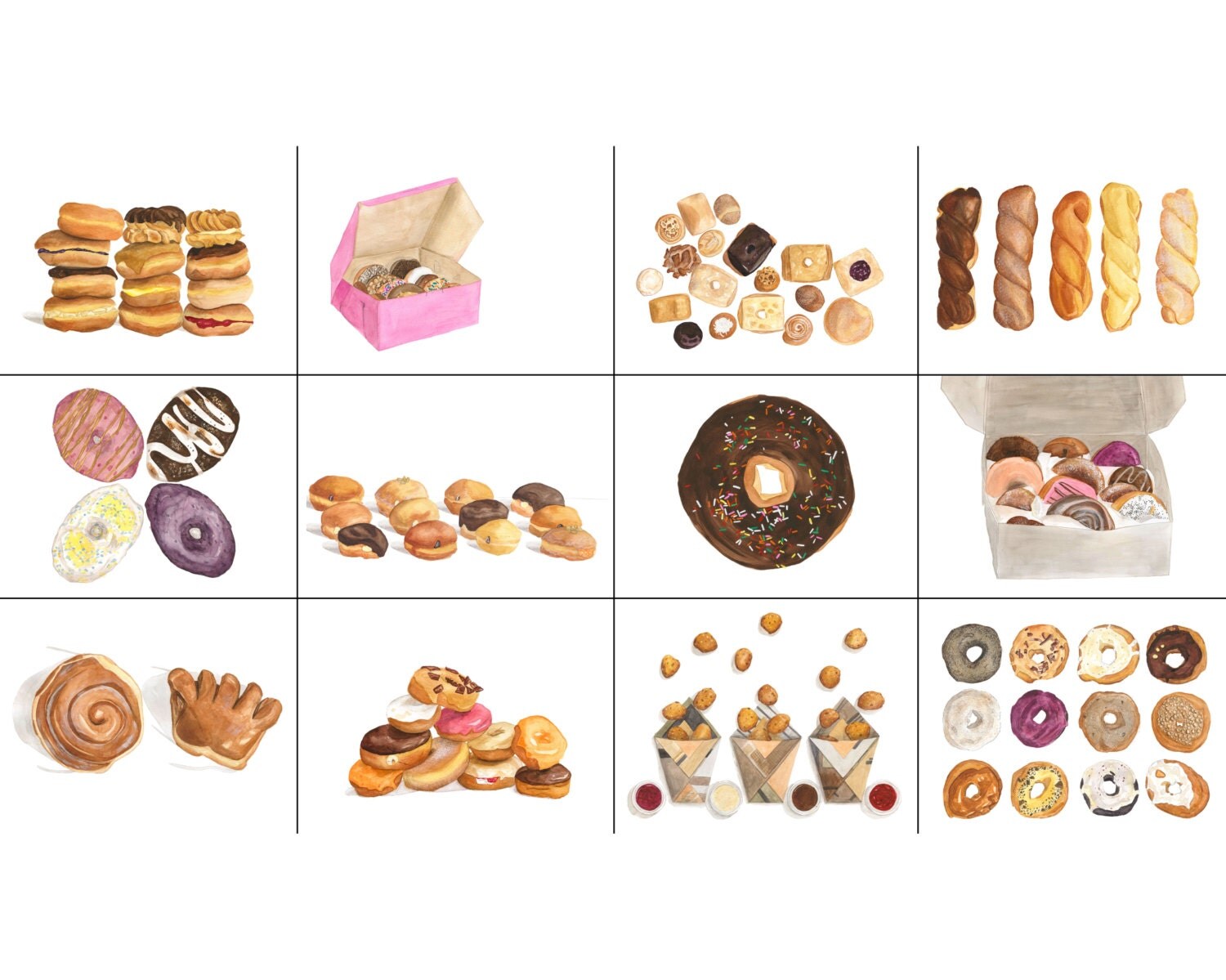 Donuts of the Bay Area 2016 Calendar An Illustrated