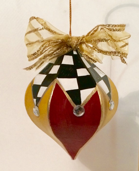 christmas tree ornament painted ornament whimsical christmas tree ornament painted ornament whimsical