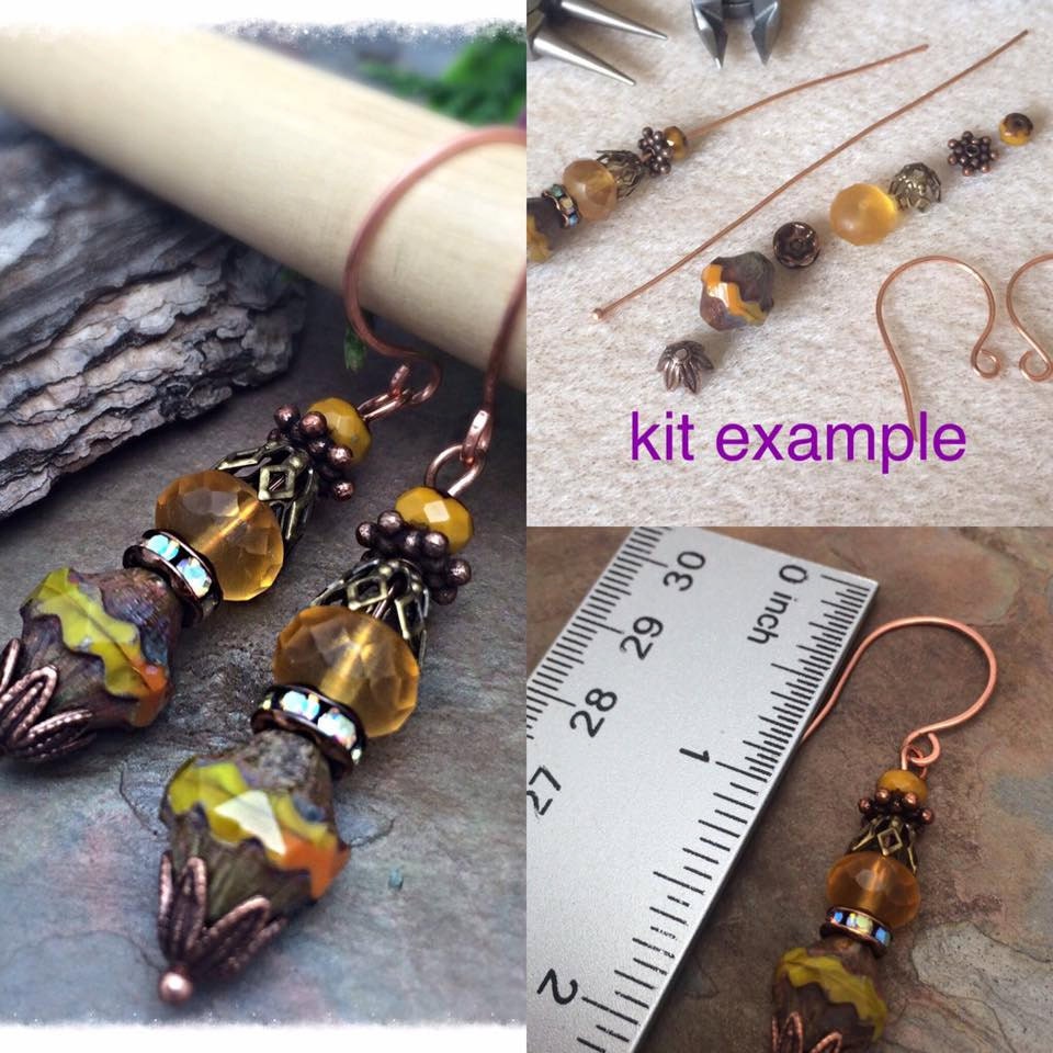 Do it Yourself Easy Pumkin Spice Earring Kit U CAN DO IT
