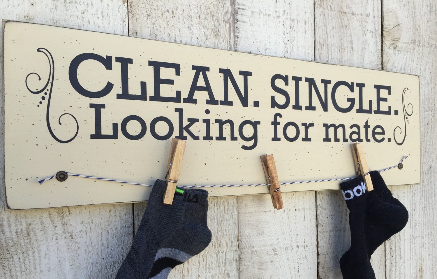 Clean Single Looking for a mate laundry room wood sign