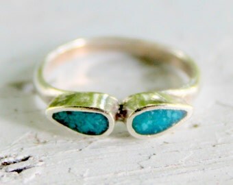 Sterling Turquoise Ring Vintage South West 925