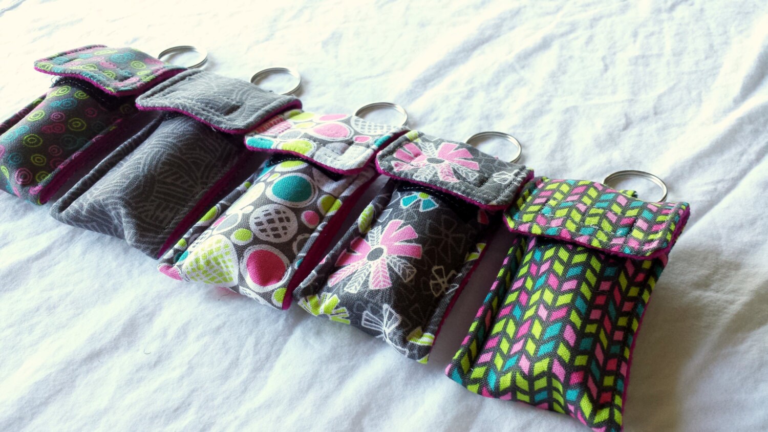 Essential Oil Roller Bottle Keychains SET OF 5 on by TheElatedOwl