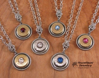 Bullet Jewelry - Best Quality Single Bullet Casing Pendant Necklace - Prettiest on the Market! - BEST SELLER for 5 Years