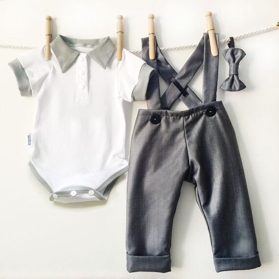 Baby Boy Dressy 3 Piece Set Boys Easter Outfit by mabelretro