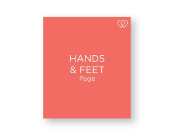 Hands and Feet Page - Additional Baby Book Page