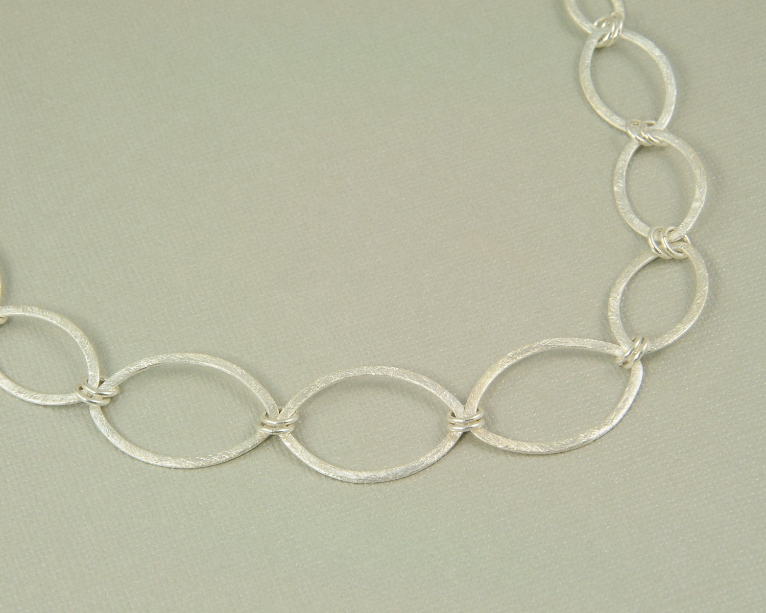 Chunky silver necklace silver chain necklace large link