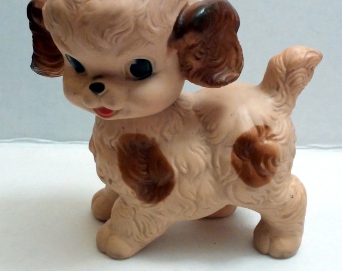 Antique Toys, 1950's Rubber Toys Vintage Pony and Puppy Squeak Toys Sun Rubber Company 1950's