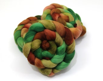 Superfine Merino Wool Roving (Combed Top) - Hand Dyed Roving for Spinning or Felting