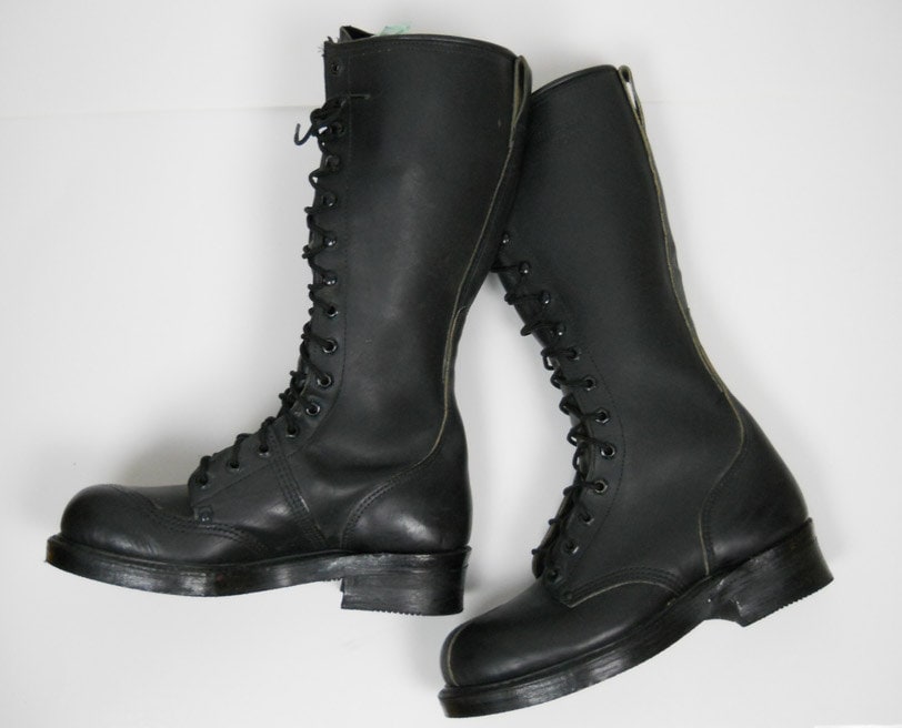 steel toe high top boots
