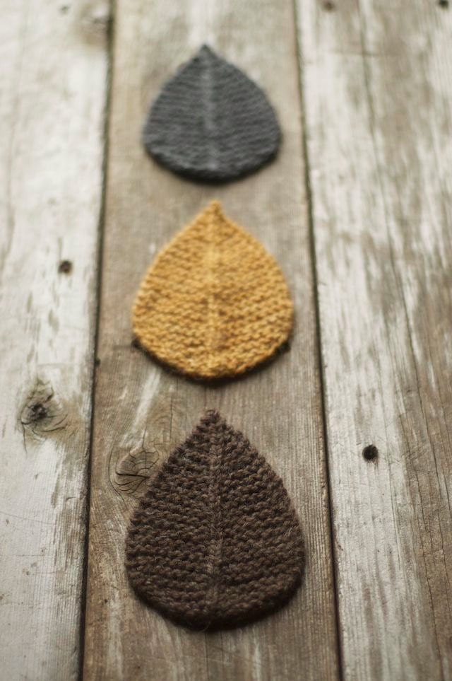 Knitting Pattern Autumn Leaves Leaf Knit Leaves