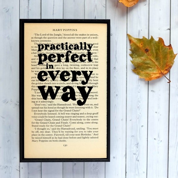 Mary Poppins Practically Perfect In Every Way By Bookishlyuk