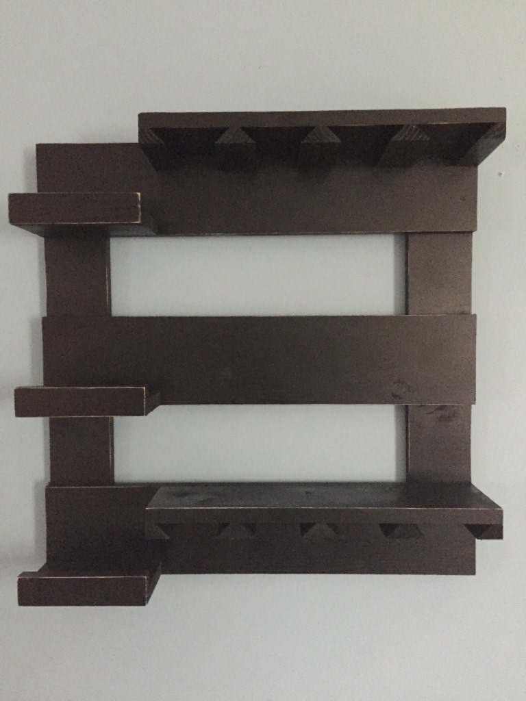 wall wine rack black wine rack reclaimed wood wine by TheWoodenOwl