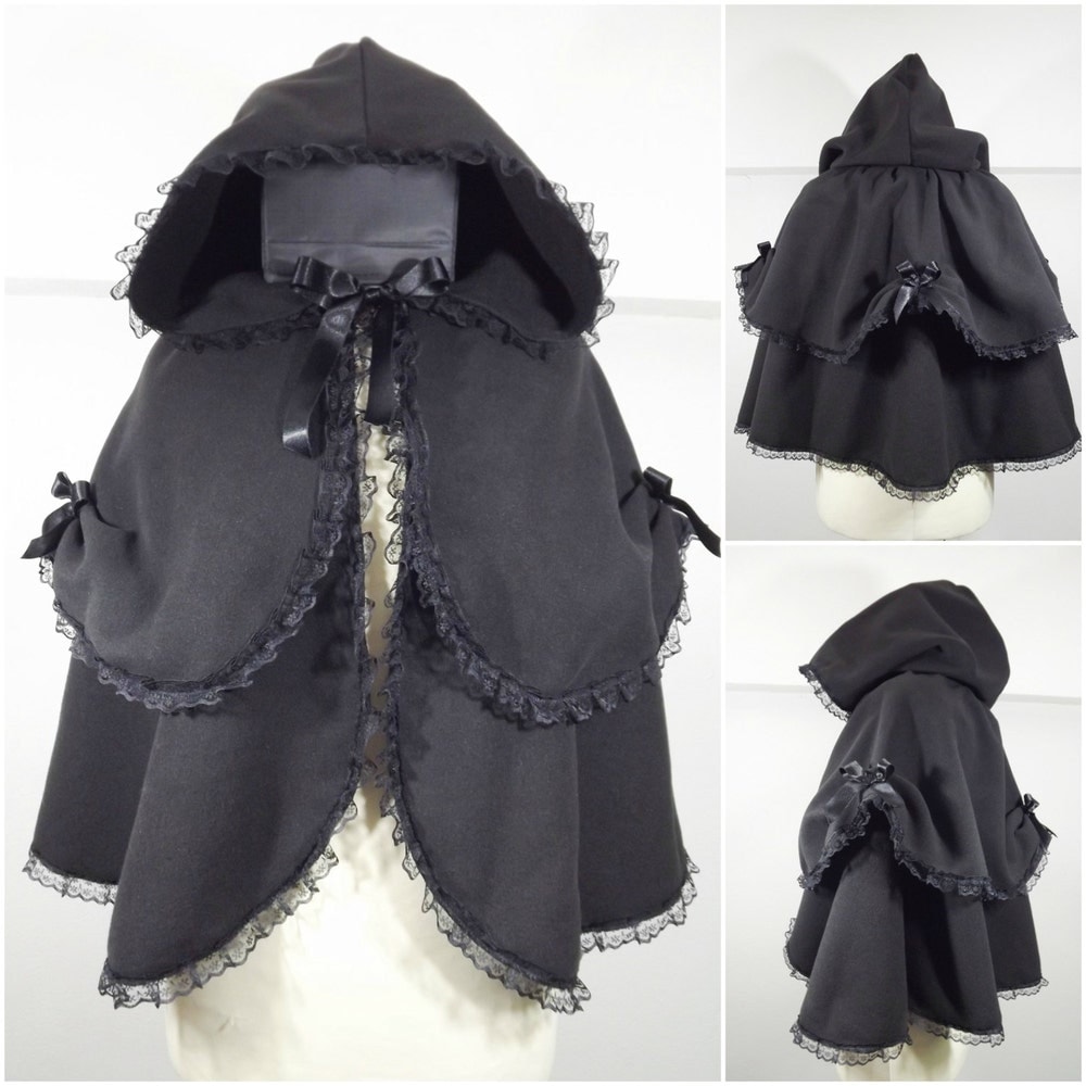 Black fleece cape