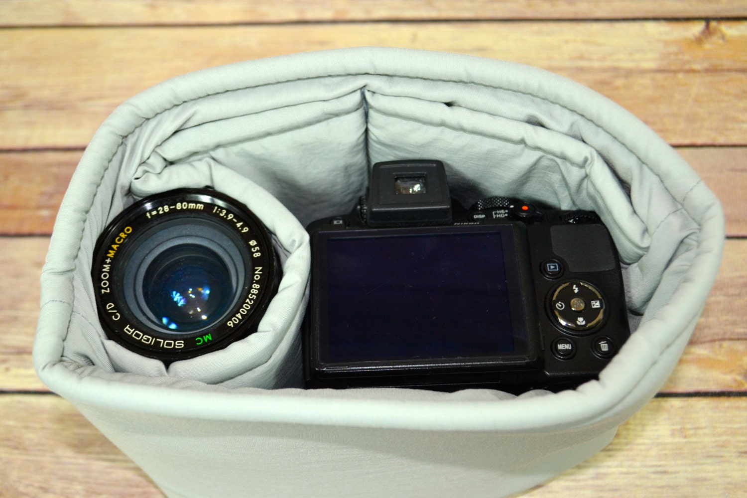 Camera bag Insert for your purse backpack or travel bag. Our