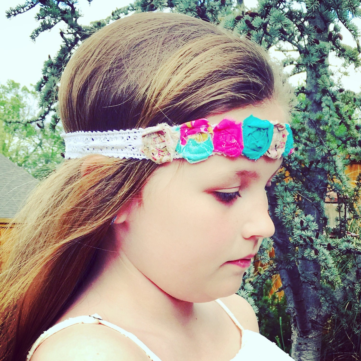 Flower girl wedding Fashion Headband Vintage Headband by faithNfit