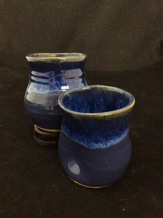 Thumblers (Small)/ handmade/ Deep sea blue Glaze