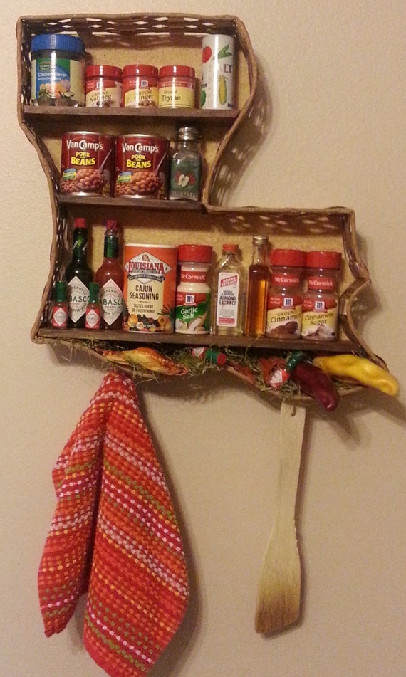 Custom Made Large Louisiana Spice Basket with by