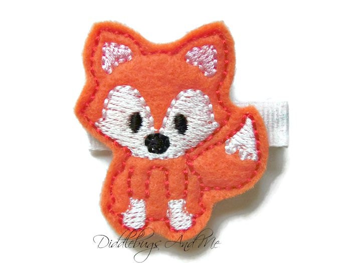 Fox Hair Clip Girls Fox Hair Clip Orange Fox Hair Clip