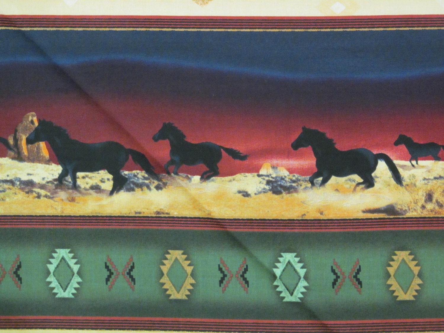 Western Horse Border by ginnyandco on Etsy