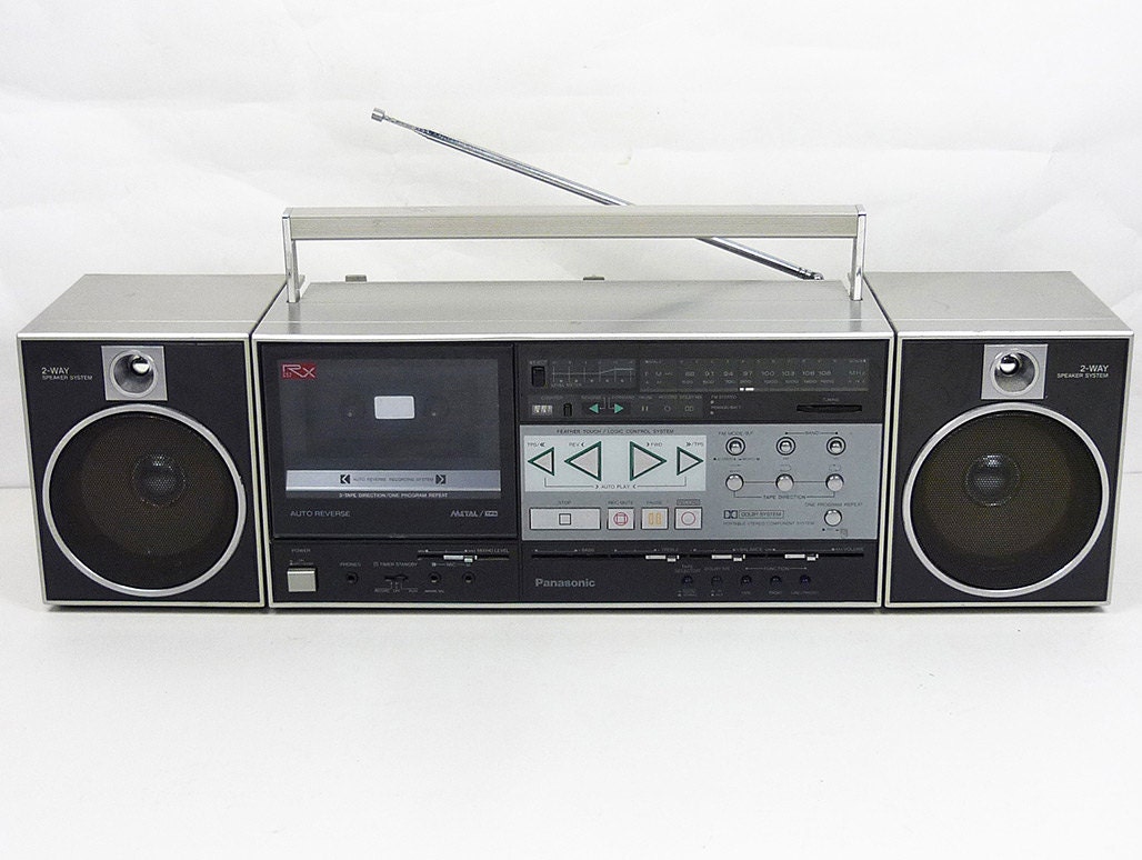 Vintage 80's Panasonic RX-C52 boombox GHETTO by hermosavintage