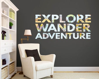 travel wall decal  etsy