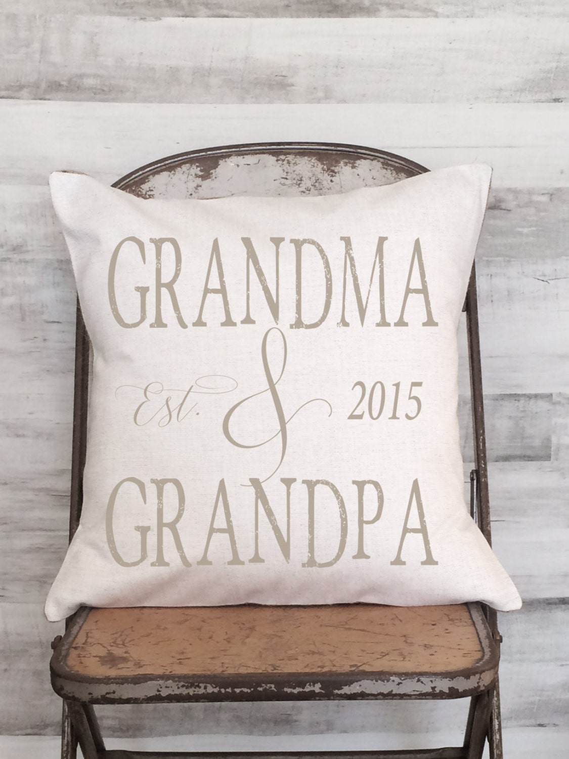 Grandma and Grandpa Grandparents Gift personalized Pillow
