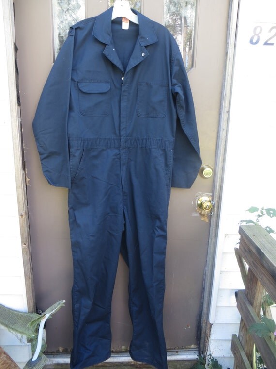 Items similar to Vintage navy BLUE Mens jumpsuit Coveralls by big Ben