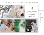 Personalized Holiday Cards with Return Addressed Envelopes (set of 20)