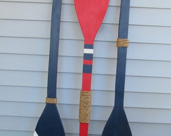 OOAK Reclaimed Wood Oars. Extra Large Custom Oars. Lake Decor. Nautical Decor. Beach Decor. Made to Order