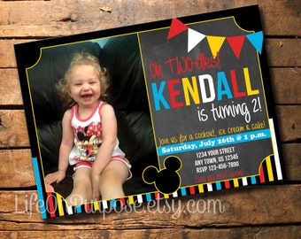 Oh TWO-dles! Mickey Mouse Clubhouse Invitation