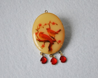 70's Birds Brooch